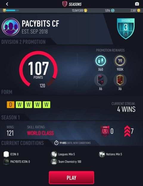 PACYBITS FUT 19 स्क्रीनशॉट 1