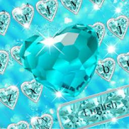 ikon Blue Heart Diamond keyboard