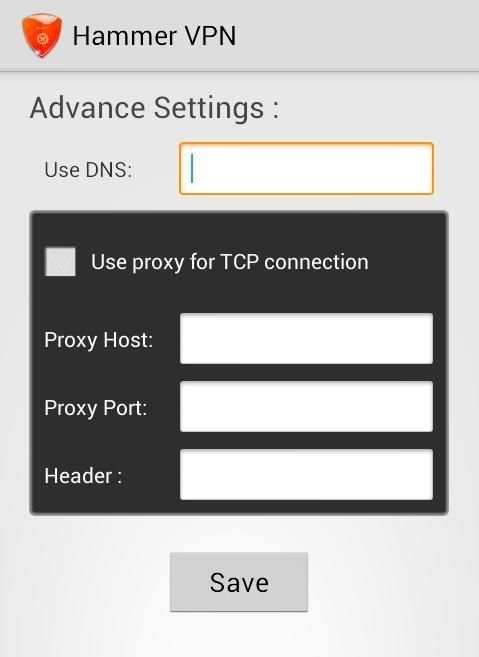 Hammer VPN AntiDPI VPN स्क्रीनशॉट 3