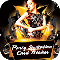 Party Invitation card maker icon