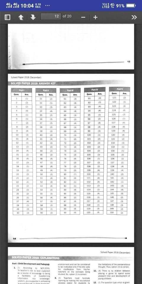 CTET Paper-I Solved Papers And Practice Sets скриншот 6