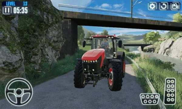 Farming Tractor Driving Sim - Tractor Pulling screenshot 2