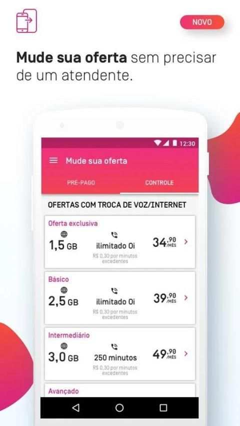 Minha Oi - Conta, 2ª Via de Fatura, Recarga e Mais screenshot 2