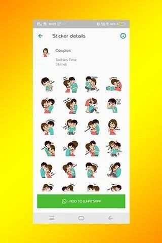 WA Love Stickers app screenshot 2