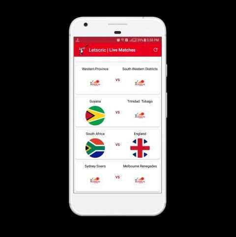 Letscric - Live Cricket Scores स्क्रीनशॉट 2