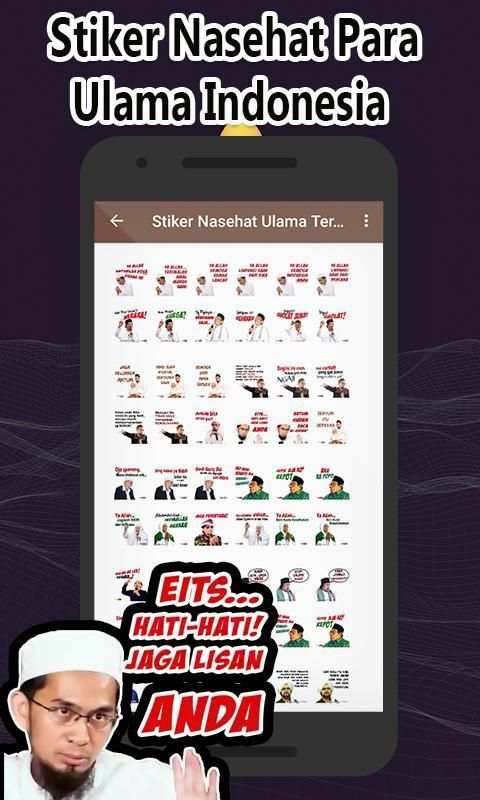 Stiker Nasehat Ulama Terbaru- WAstickerApps screenshot 4