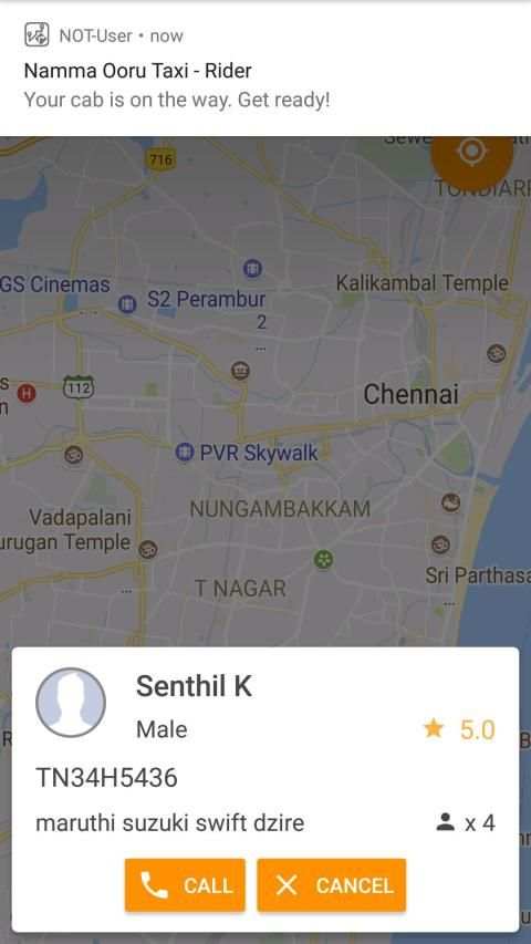 Namma Ooru Taxi® - City Ride, Oneway & Round Trips screenshot 5