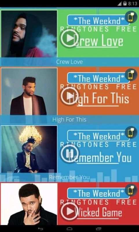 The Weeknd - Ringtones Free स्क्रीनशॉट 3
