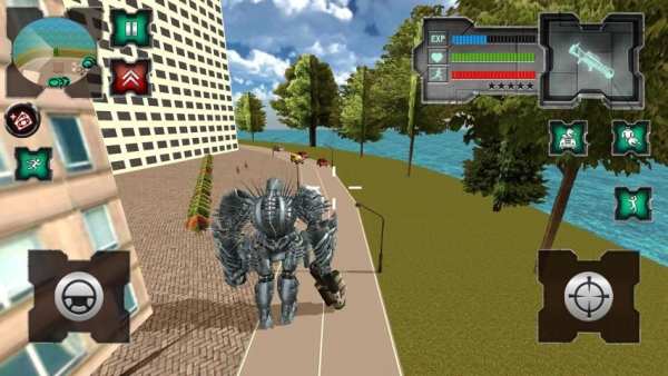 Flying Dragon Robot Simulator :Transformation War screenshot 1