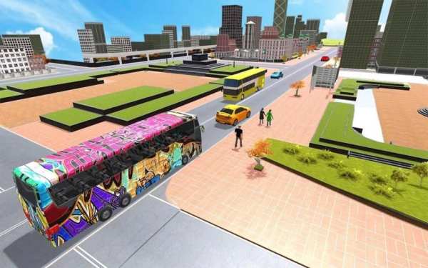 Beach Taxi Bus Driving Simulator screenshot 2