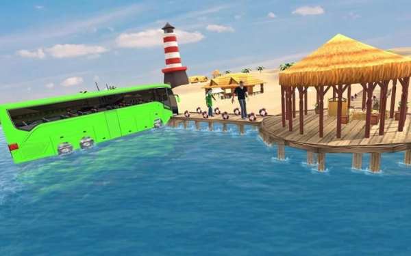 Beach Taxi Bus Driving Simulator screenshot 4