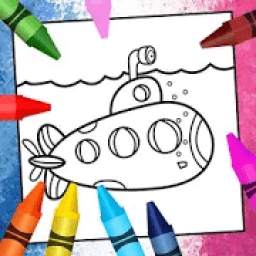 Coloring Game for KIDS: Vehicles