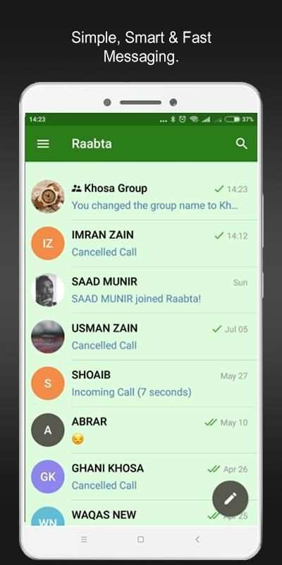 Raabta Messenger screenshot 7