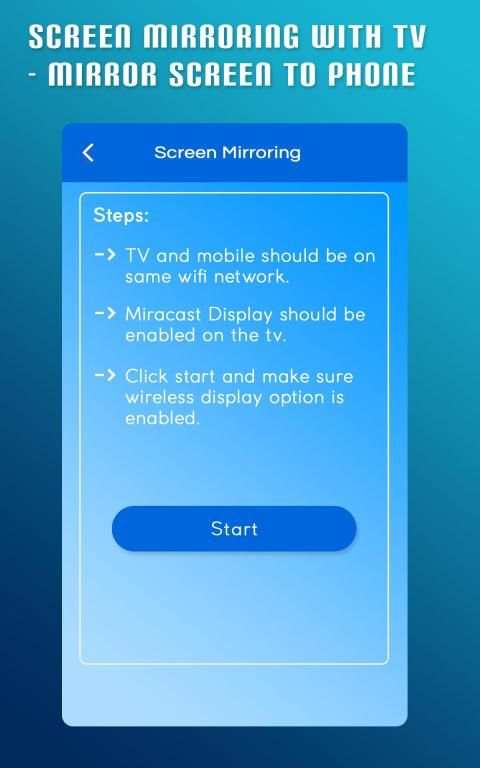 Screen Mirroring With TV - Mirror Screen To Phone स्क्रीनशॉट 1