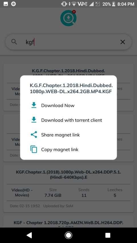 Movie Downloader - Torrent Search Engine, TorrentZ screenshot 6