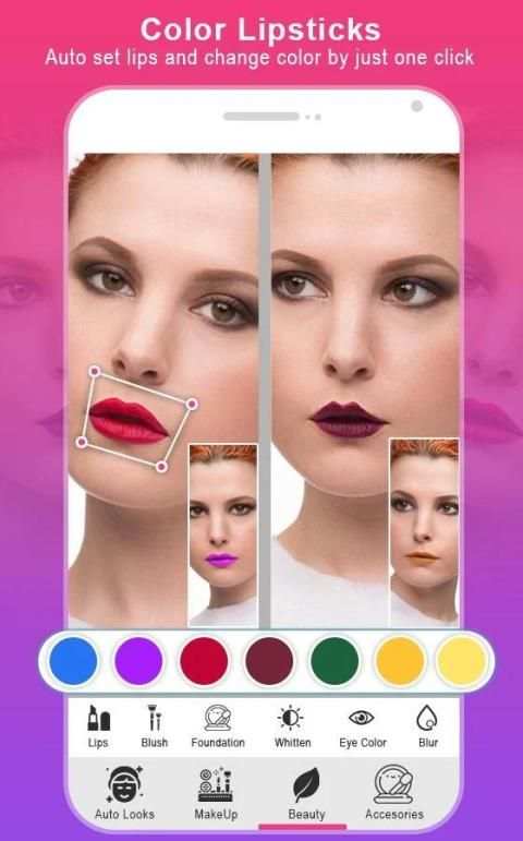 Live Makeup Face Beauty Camera स्क्रीनशॉट 5