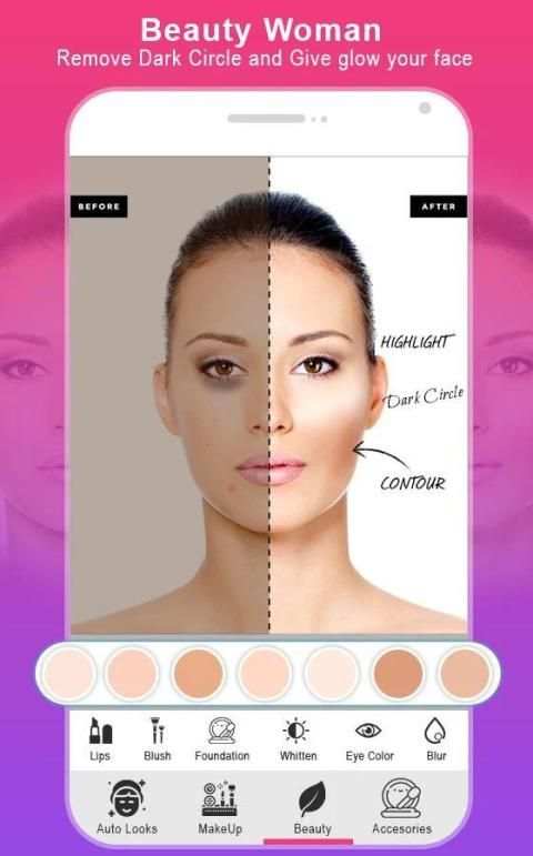 Live Makeup Face Beauty Camera स्क्रीनशॉट 4