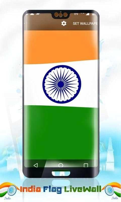 India Flag Wave HD Live Wallpaper screenshot 3
