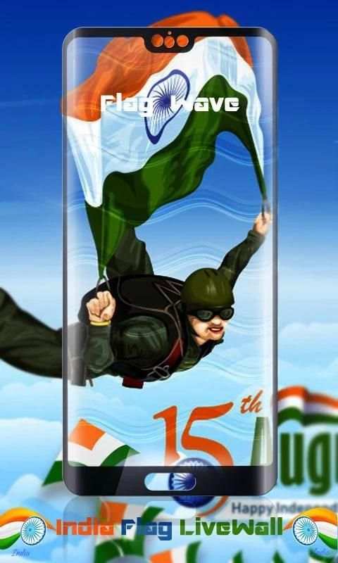 India Flag Wave HD Live Wallpaper screenshot 8