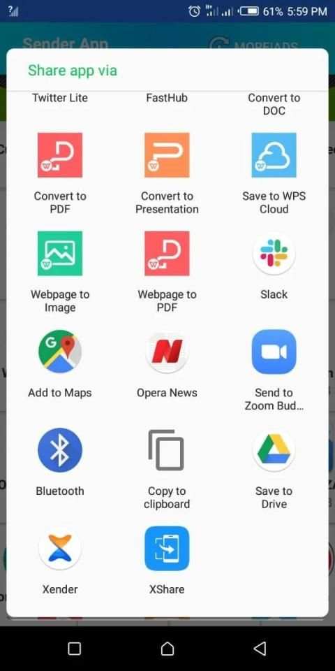 App xender file Transfer स्क्रीनशॉट 1