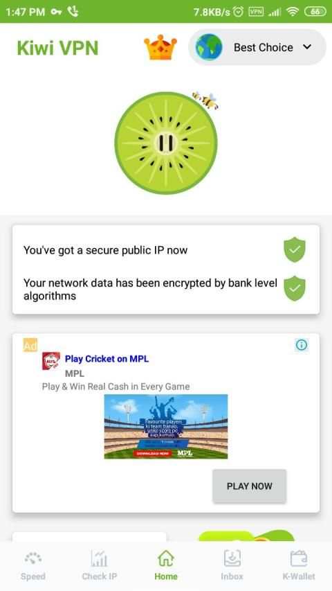 KiWi VPN NETWORK / Free 2020 / Proxy IP Changer screenshot 6