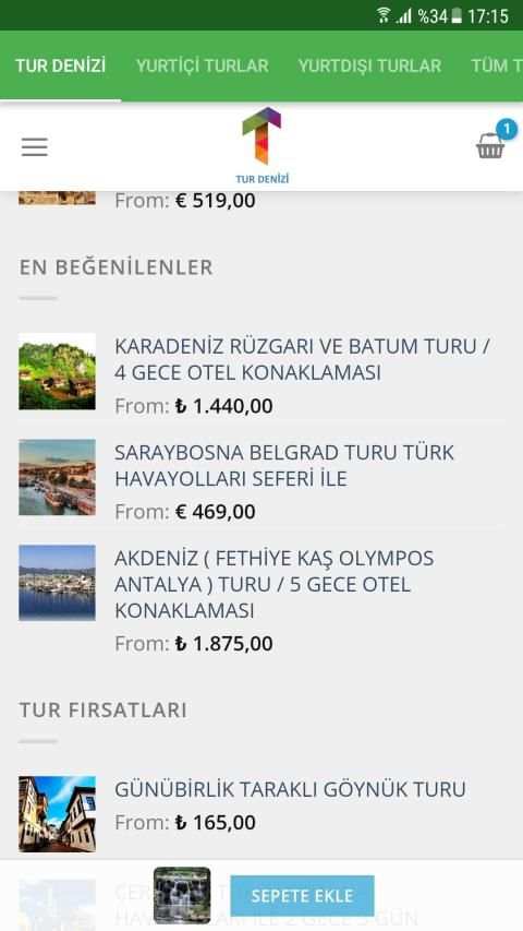 Tur Denizi - Yurtiçi ve Yurtdışı Tur Fırsatları screenshot 3
