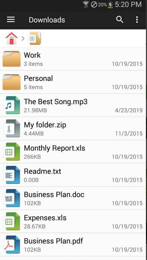 File Manager स्क्रीनशॉट 1