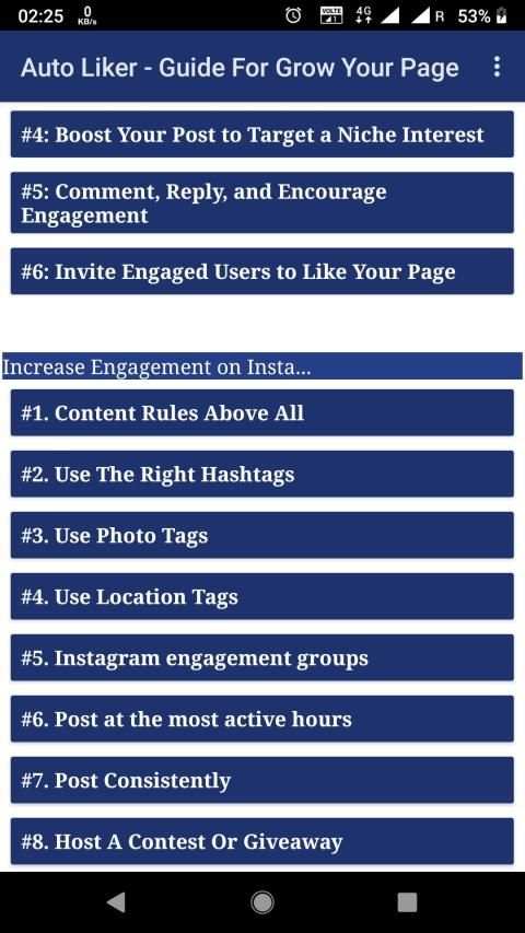 Auto Liker - Increase Like & Follower Guide screenshot 1