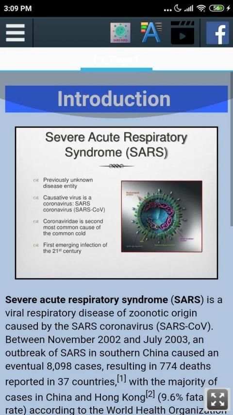 SARS Info screenshot 2