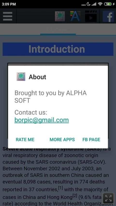SARS Info screenshot 1