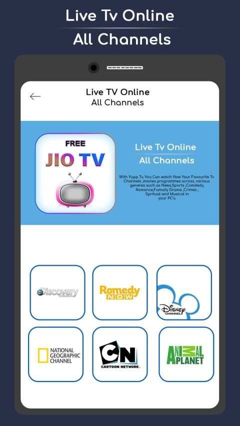 Free Jio TV HD Guide 2019 स्क्रीनशॉट 1