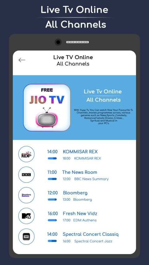 Free Jio TV HD Guide 2019 स्क्रीनशॉट 4