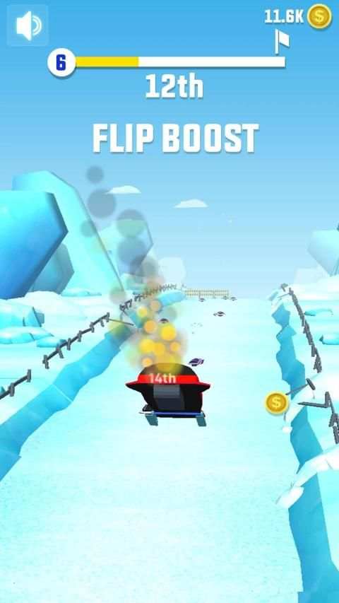 Flippy Snow Rider Race screenshot 5