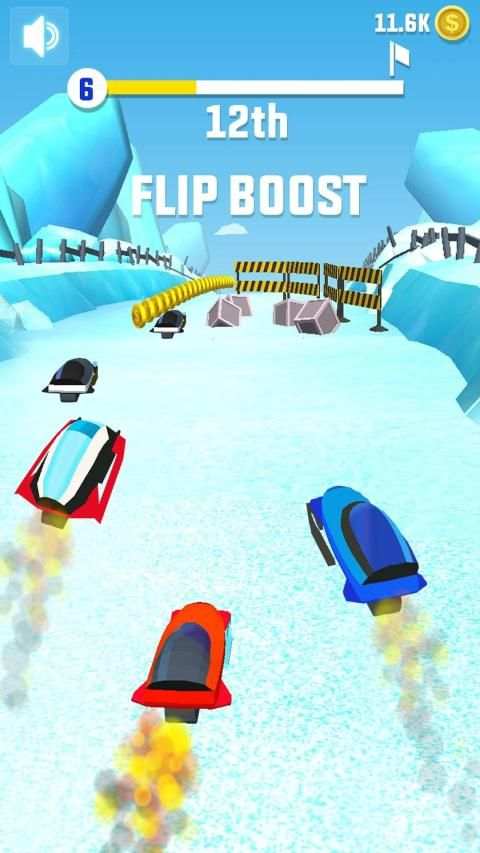 Flippy Snow Rider Race screenshot 1