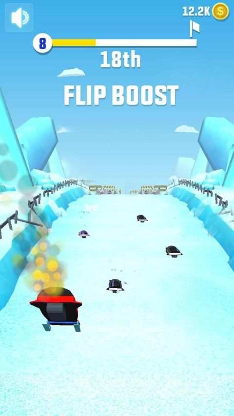 Flippy Snow Rider Race स्क्रीनशॉट 4