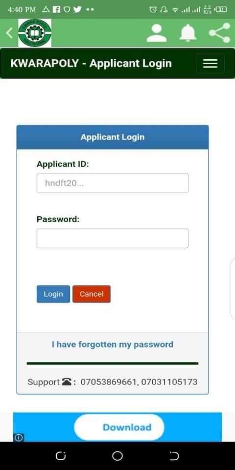 Kwara State Polytechnic app (UNOFFICIAL) स्क्रीनशॉट 3