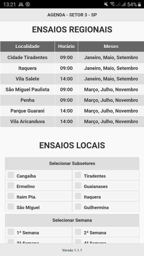 CCB Ensaios Setor 3 screenshot 3