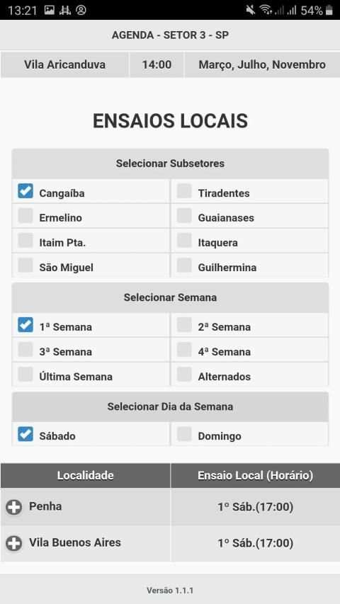 CCB Ensaios Setor 3 screenshot 2