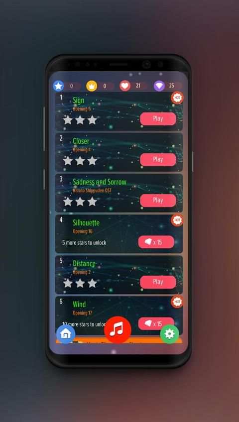 Magic Tiles * Piano Naruto Shippuden screenshot 2