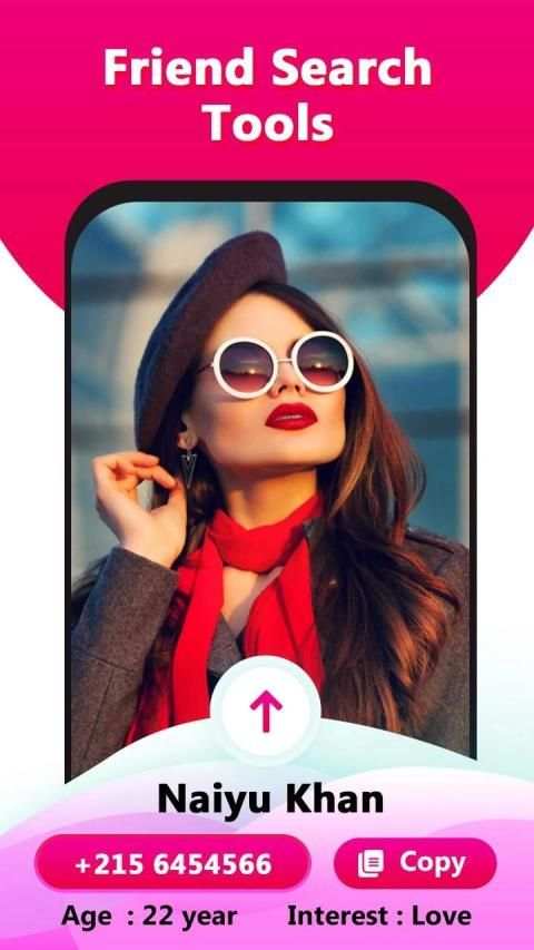 Friend Search Tools - Girls Phone Number screenshot 1