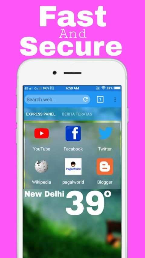 GFaad Browser-Fast Downloading Speed स्क्रीनशॉट 1