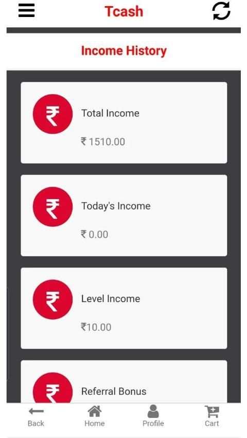 Tcash screenshot 2