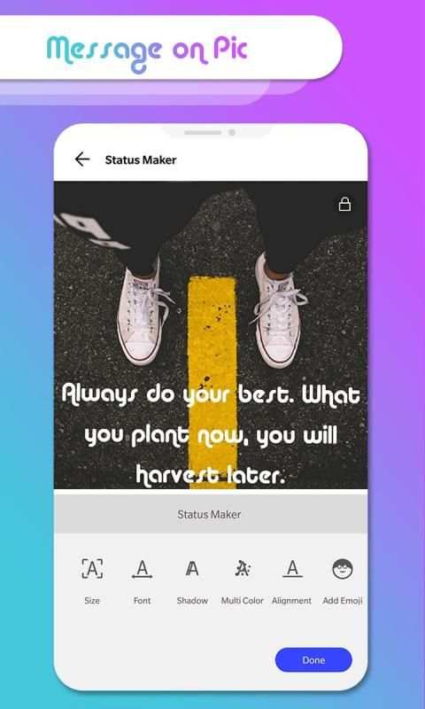 Pictures Quotes and Status Maker - Quotes Creator screenshot 5