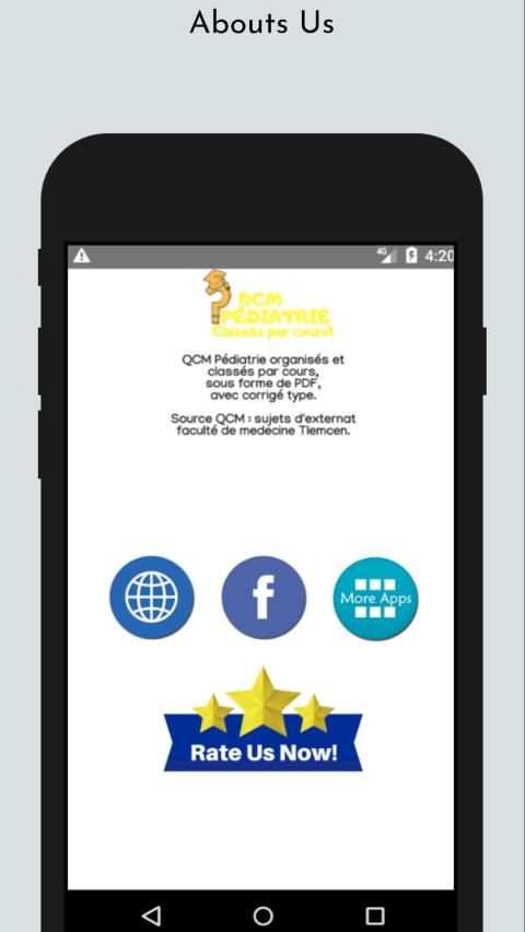 QCM Pédiatrie classés par cours screenshot 2