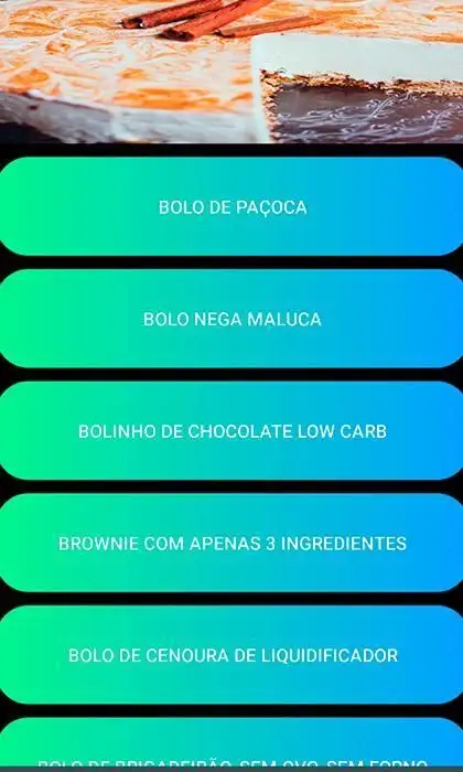 Receitas de bolo screenshot 2