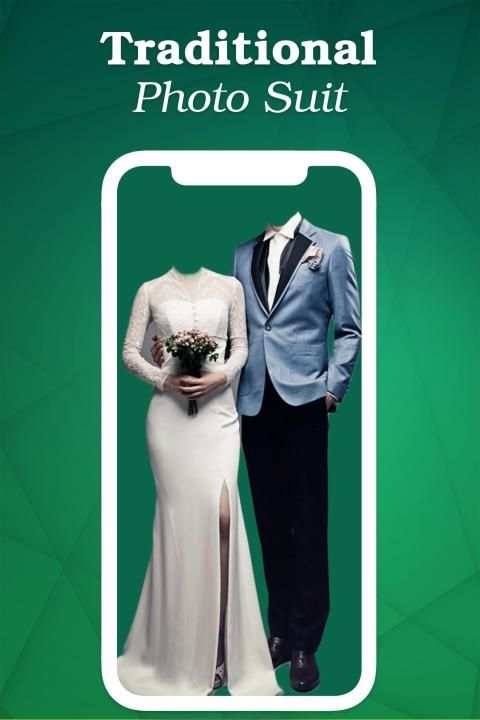 Couple Traditional Photo Suits स्क्रीनशॉट 1