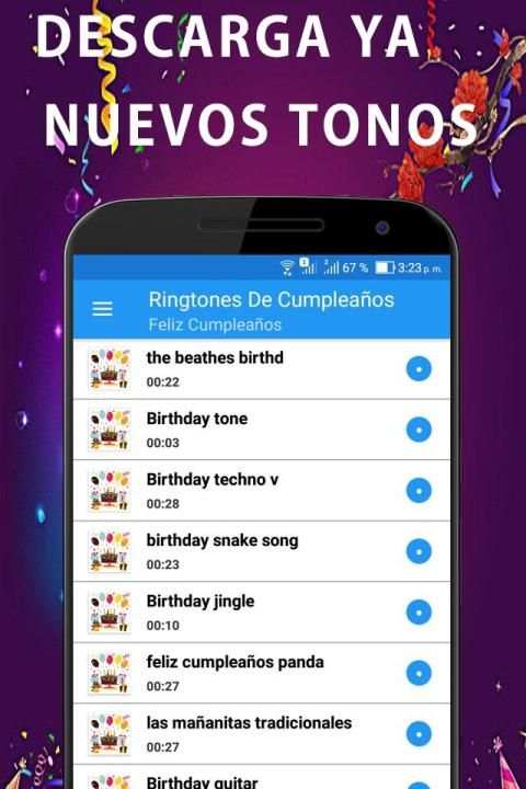 Tonos de Cumpleaños screenshot 3