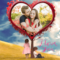Love photo frames Hd आइकन