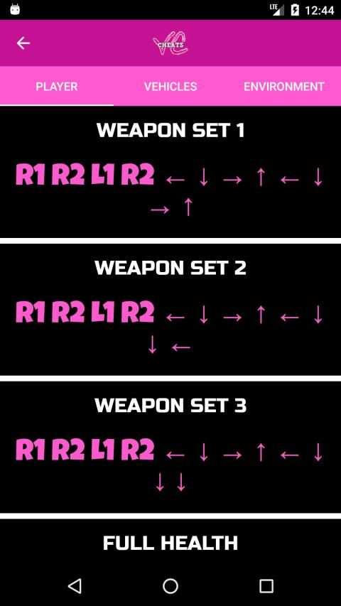Cheats for GTA Vice City screenshot 2
