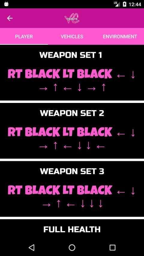 Cheats for GTA Vice City screenshot 1